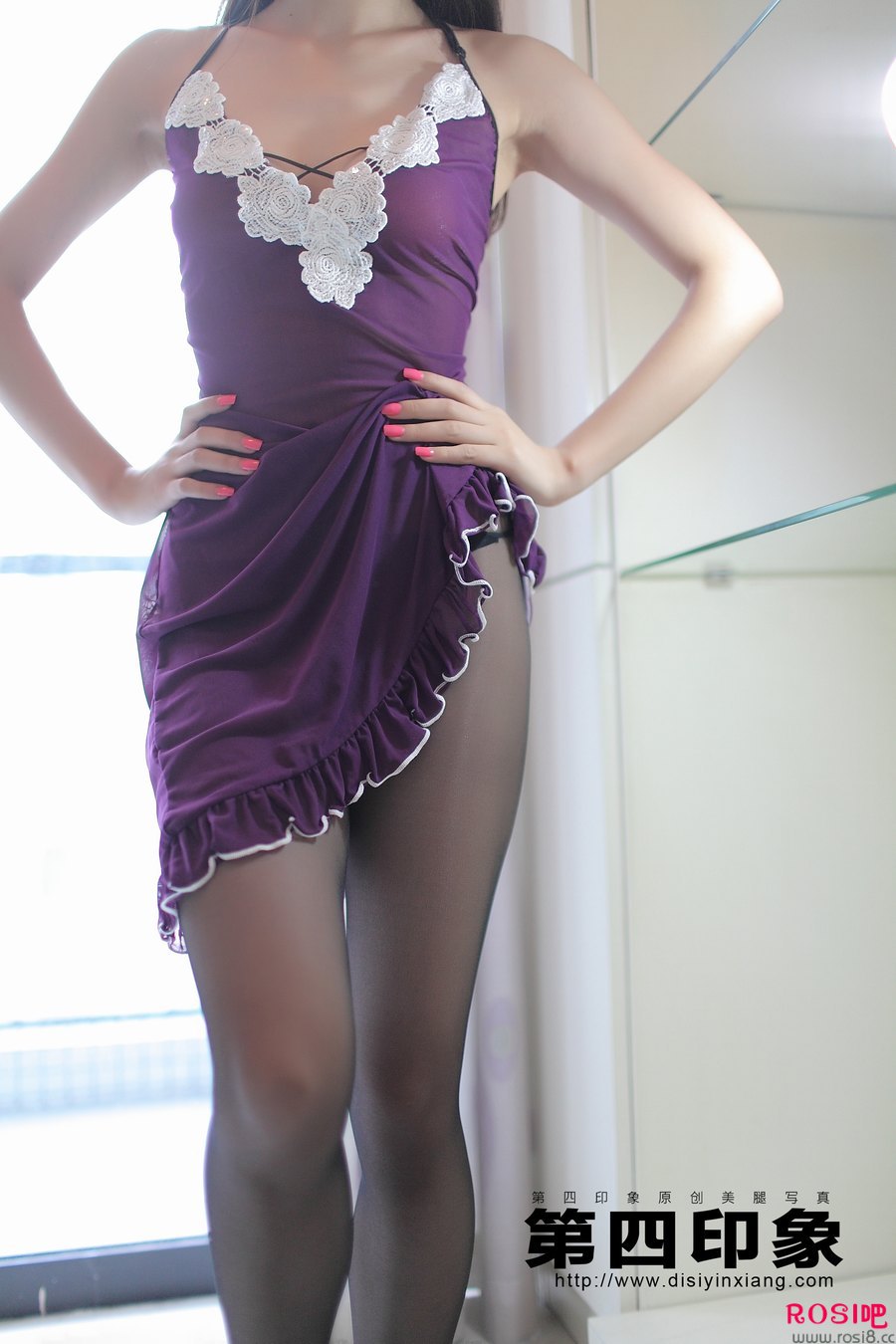 [DISI第四印象]NO.555 黑丝紫裙浑身散发着女人香气